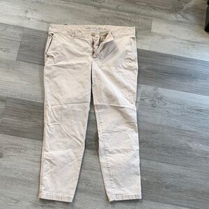 GAP Women's Straight Leg Pants in Light Beige